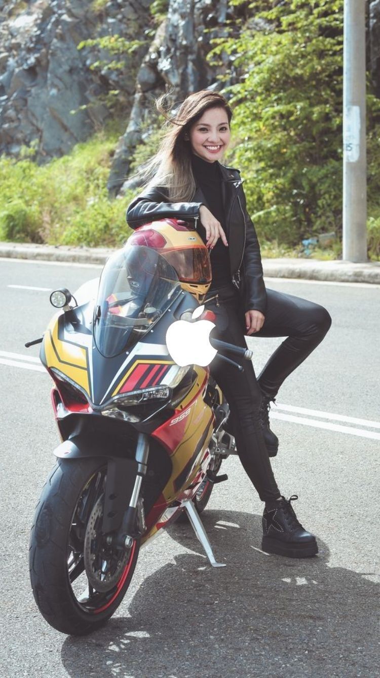 Motorcycle Wallpaper Full HD. Girl riding motorcycle, Bike photohoot, Biker girl