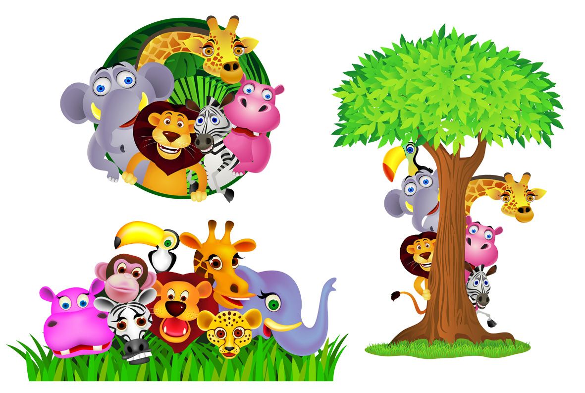 Baby Cartoon Animals Wallpaper