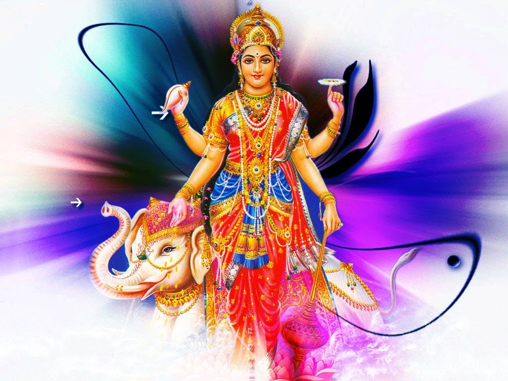 Goddess Gaja Lakshmi Devi image Wallpaper download