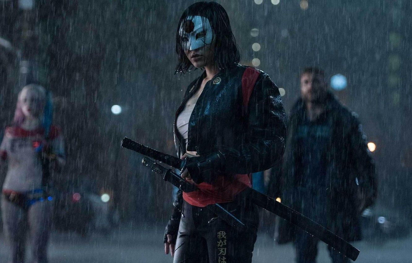 Wallpaper cinema, wallpaper, girl, sword, rain, fox, woman, movie