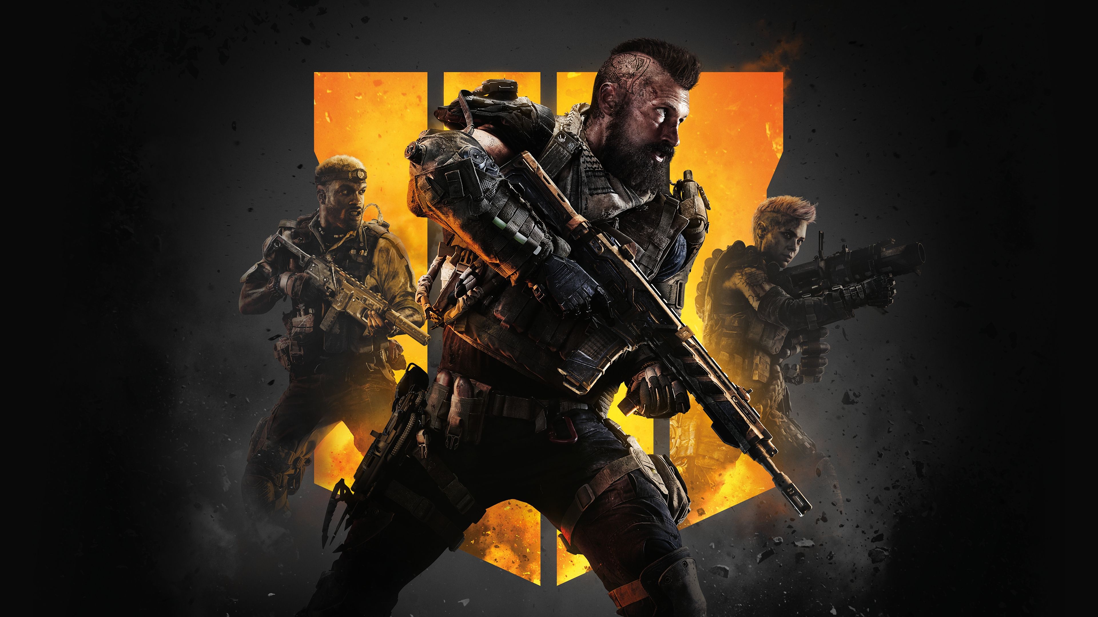 Call of Duty: Black Ops IIII Video Game Soldiers 4K