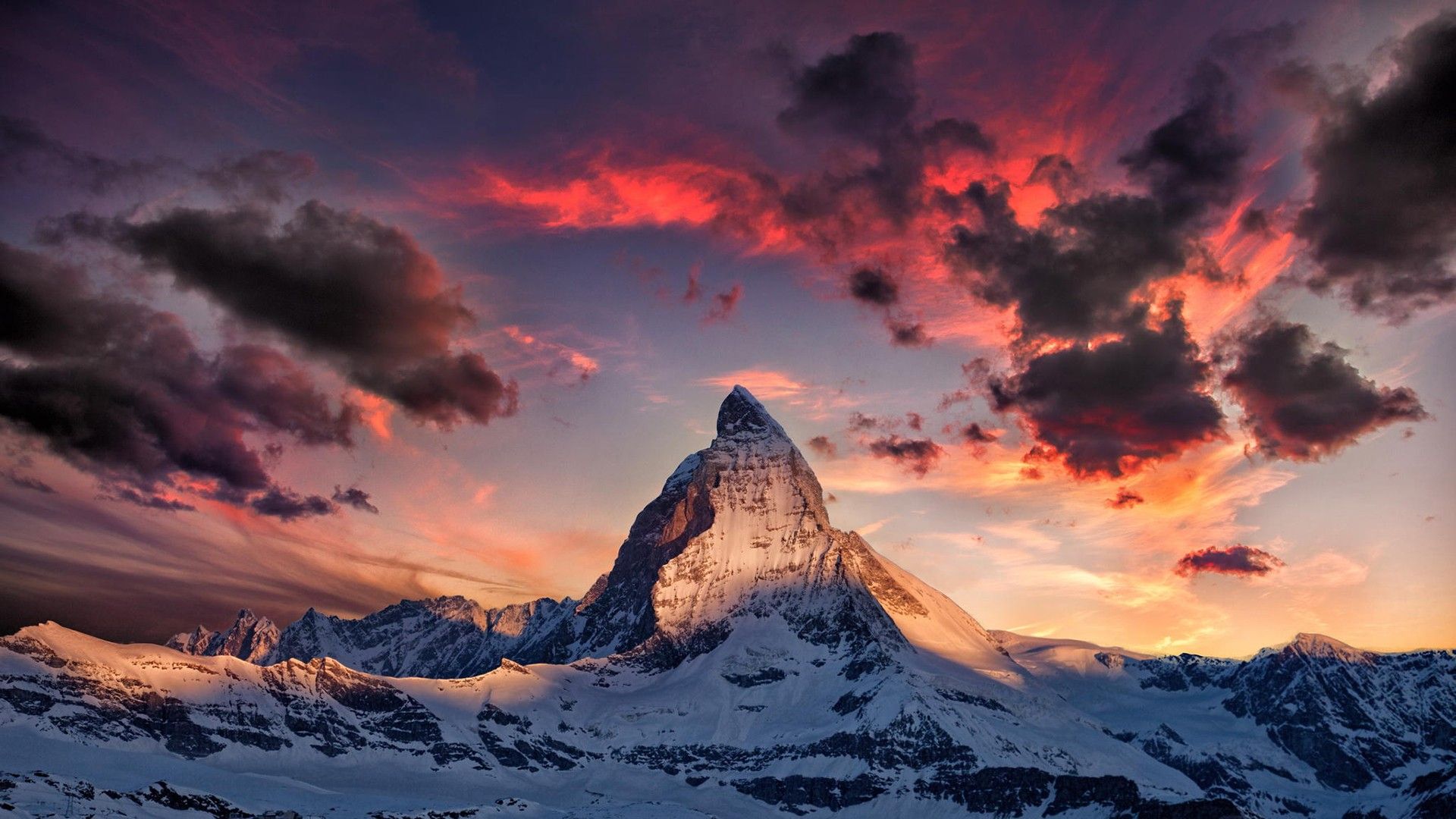 nature, Mountains, Alps, Matterhorn Wallpaper HD / Desktop