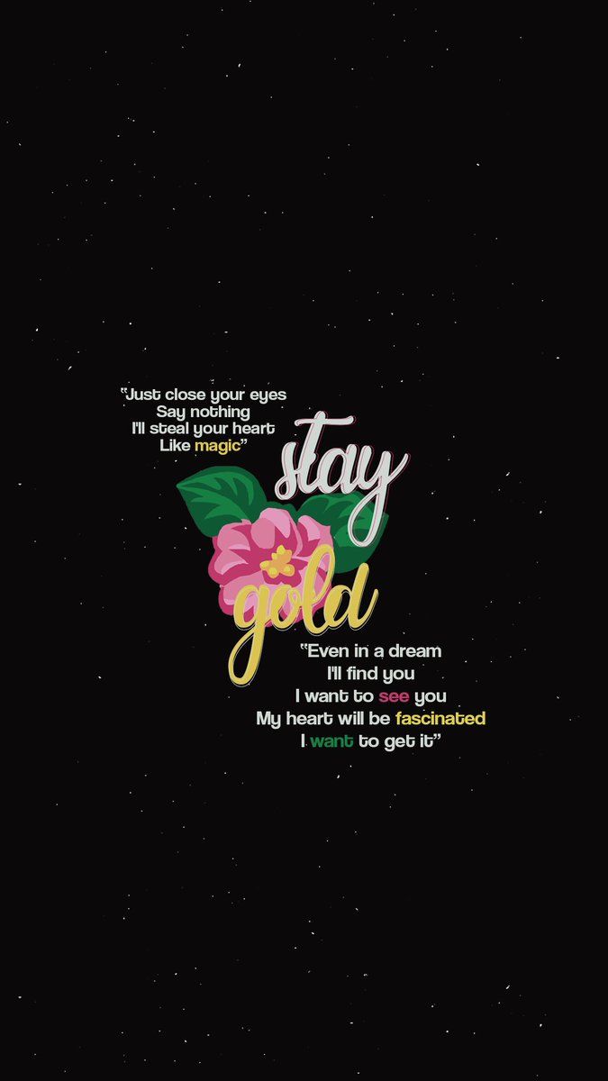 Lockscreen BTS - #StayGold wallpaper