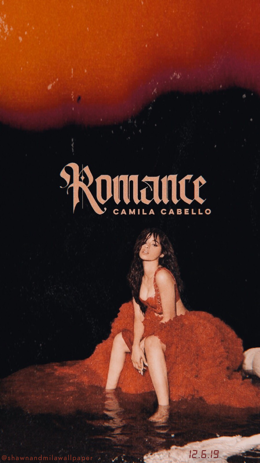 Camila Cabello Lock Screen romance album cover em 2020. Camila