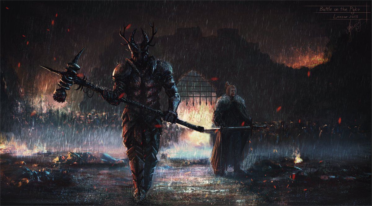 Battle on the Pyke (Robert Baratheon and Eddard Ned Stark)