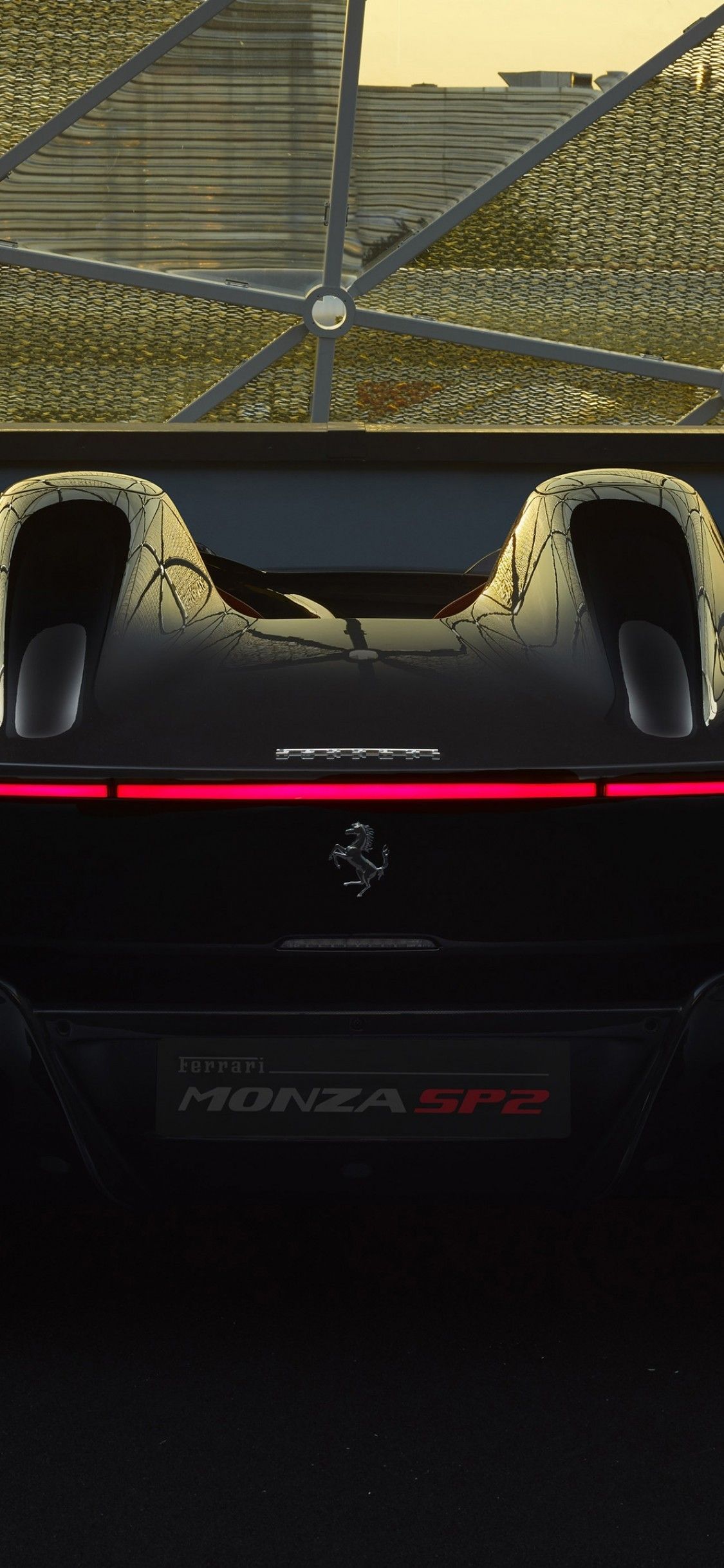 Download 1125x2436 Ferrari Monza Sp Supercars, Back View