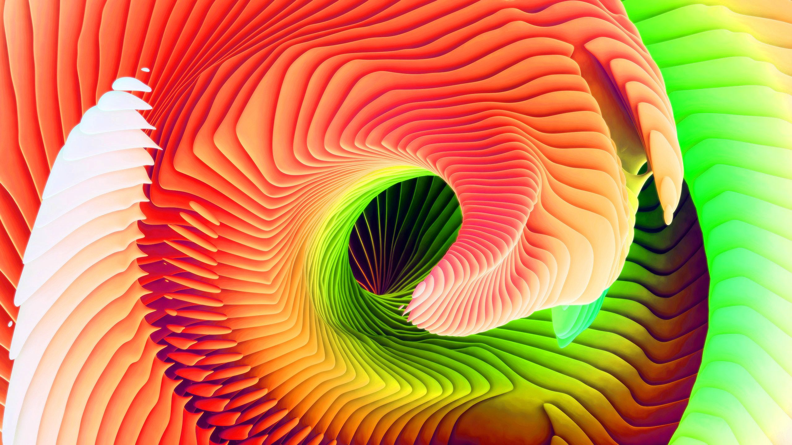 Abstract spiral waves wallpaper