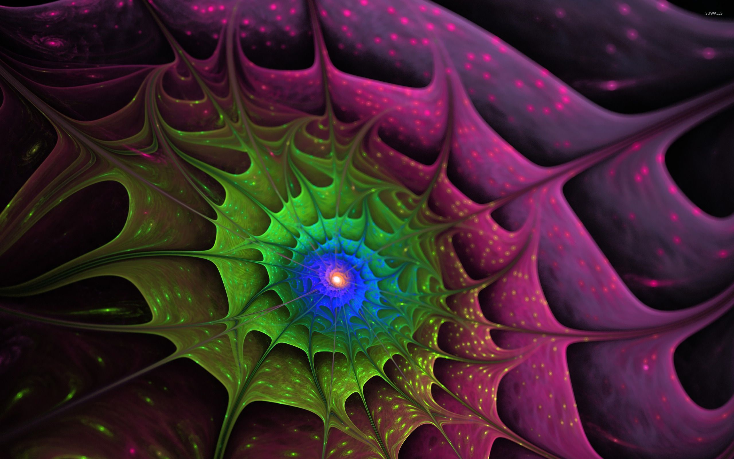 Spiked spiral wallpaper wallpaper