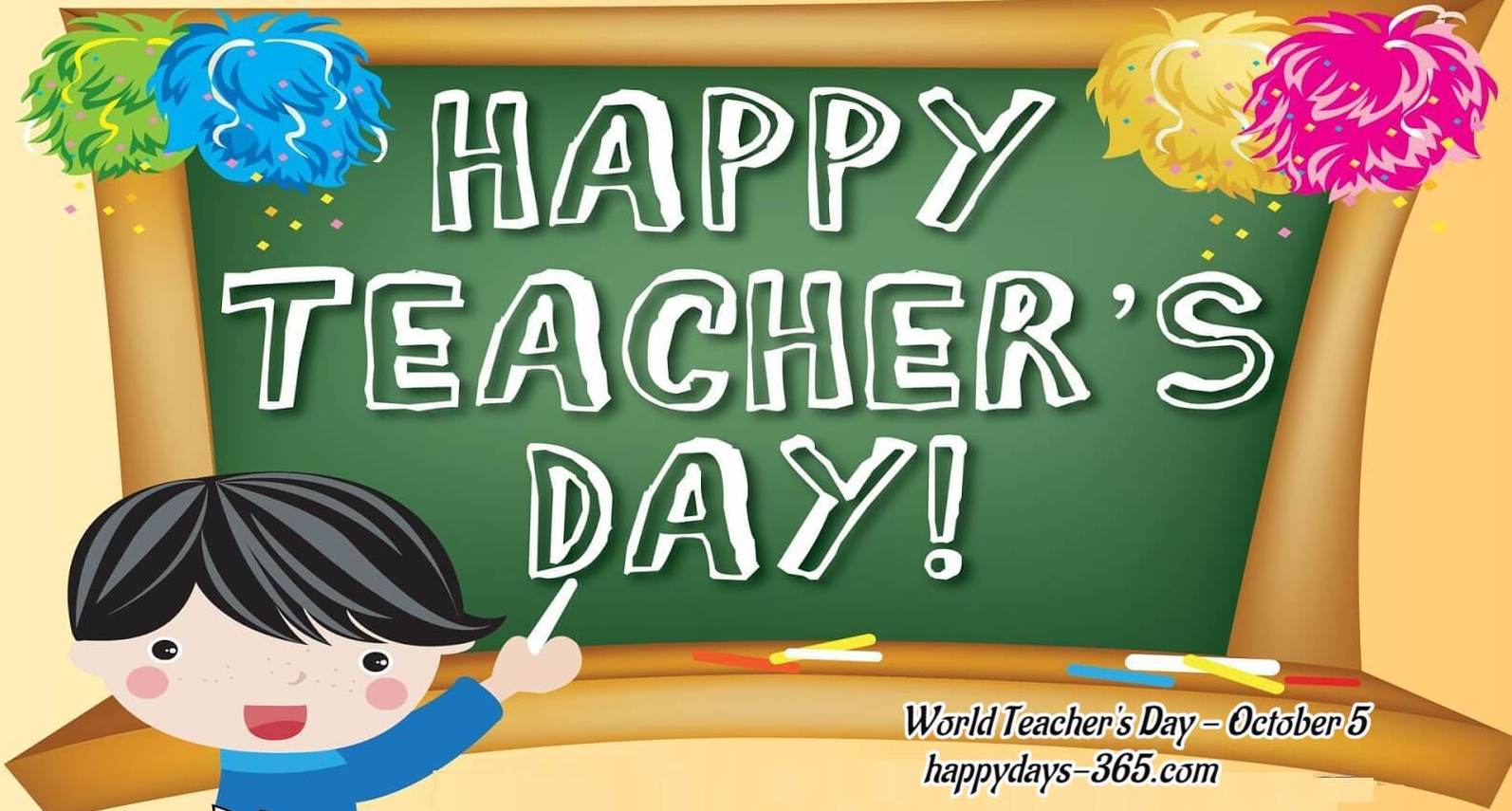 World Teacher's Day 2019. Happy Days 365