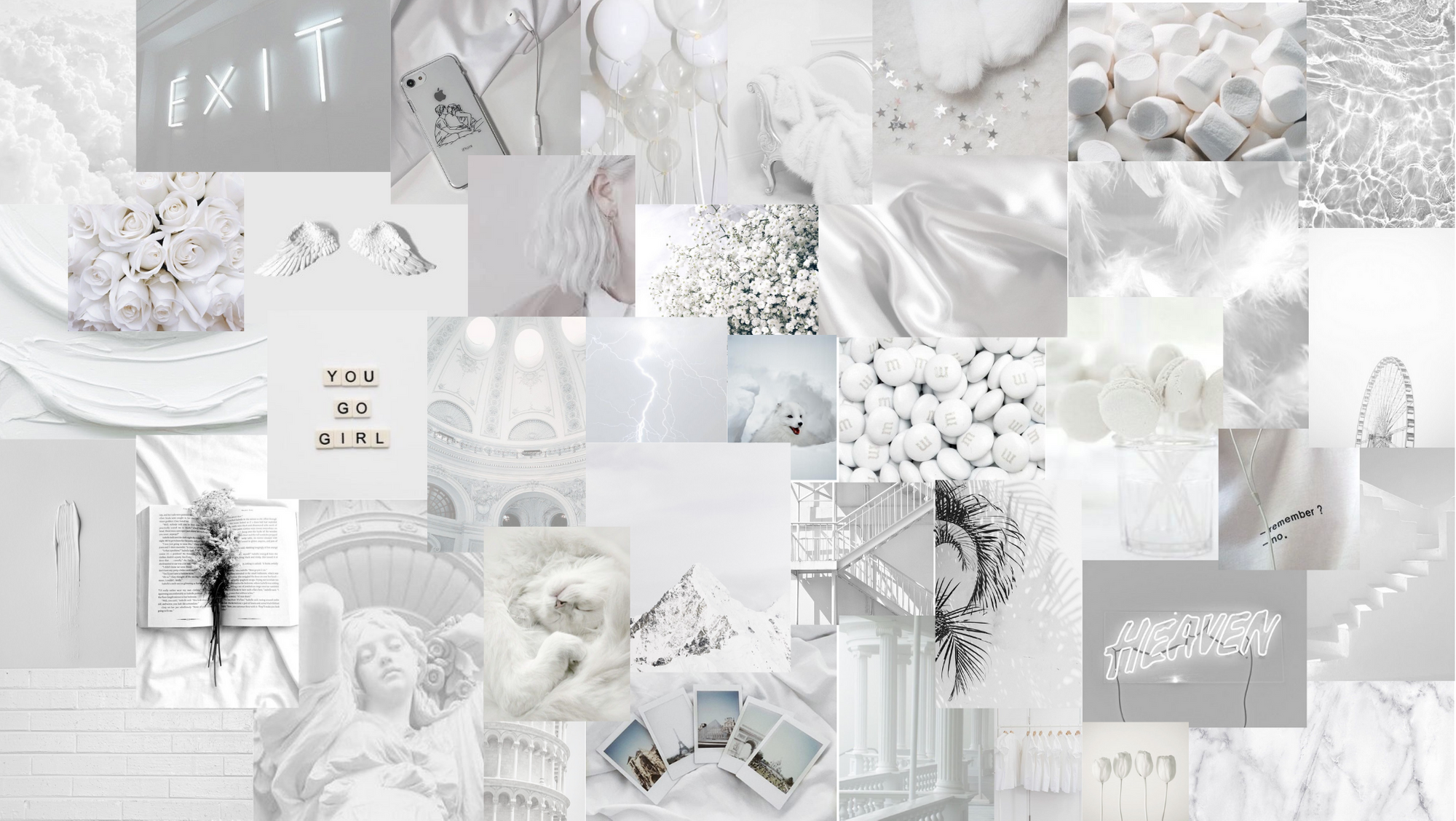 White Aesthetic Aesthetic Desktop Wallpaper Cute Laptop Wallpaper ...