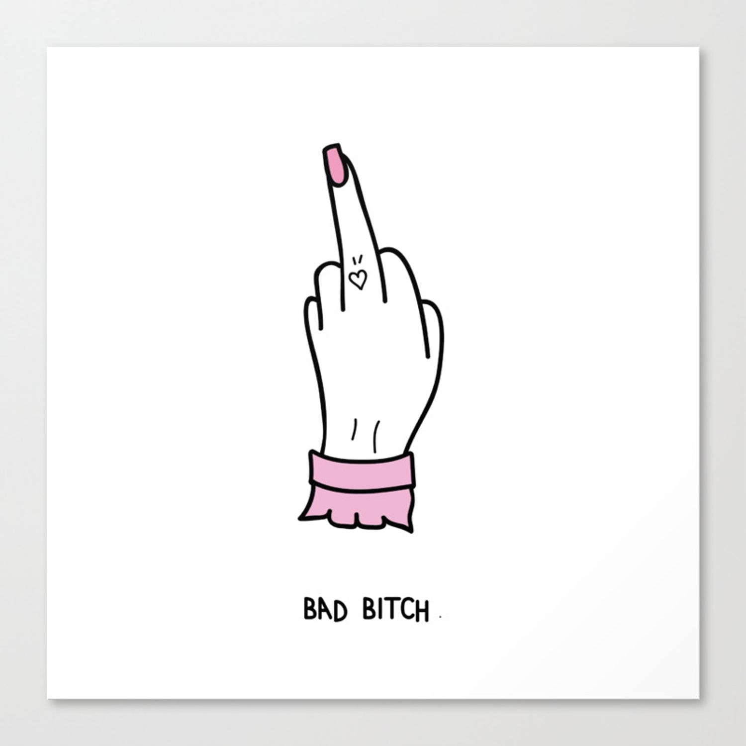 Fuck Girl Canvas Print