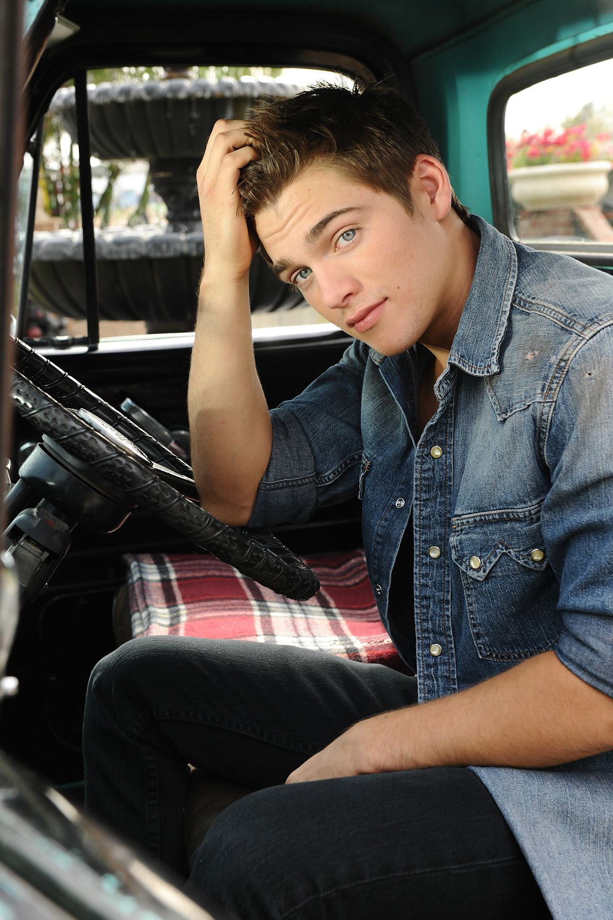 Whatcha doin. Oh just modeling you know inside a truck Dunbar/ Dylan Sprayberry Photo