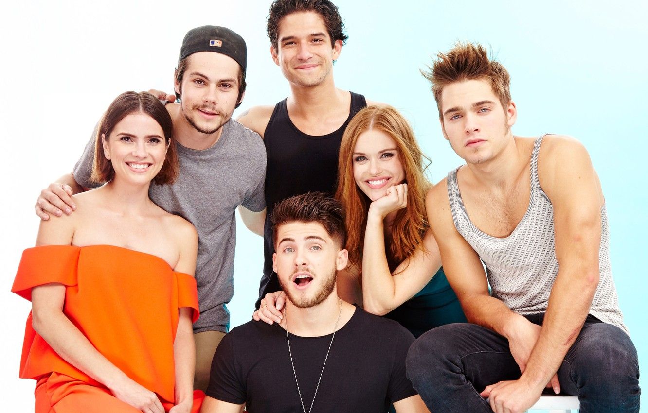 Wallpaper the series, actors, Teen Wolf, Tyler Posey, Dylan O'Brien, Holland Roden, Cody Christian, Shelley Hennig, The cub, Dylan Spray Berry image for desktop, section фильмы