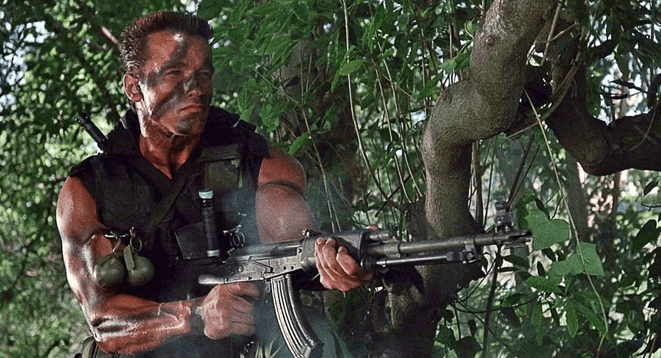 COMMANDO Movie Action Fighting Military Arnold Schwarzenegger Soldier Special Forces Adventure Thriller Movie Film Warrior Fantasy Sci Fi Futuristic Science Fiction Wallpaperx1040