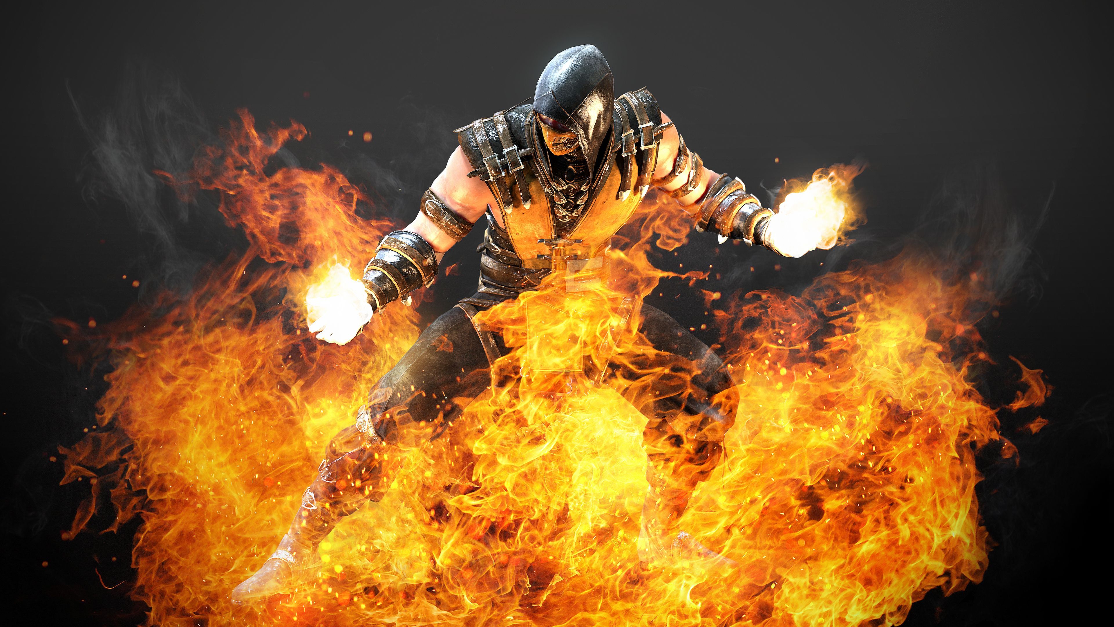 Wallpaper 4k Hellfire Scorpion Mortal Kombat X 5k Artwork 4k