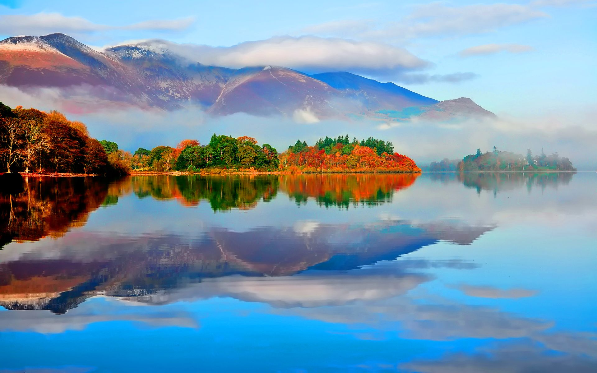 Free download Lake Autumn Water Reflection Wallpaper HD Wallpaper