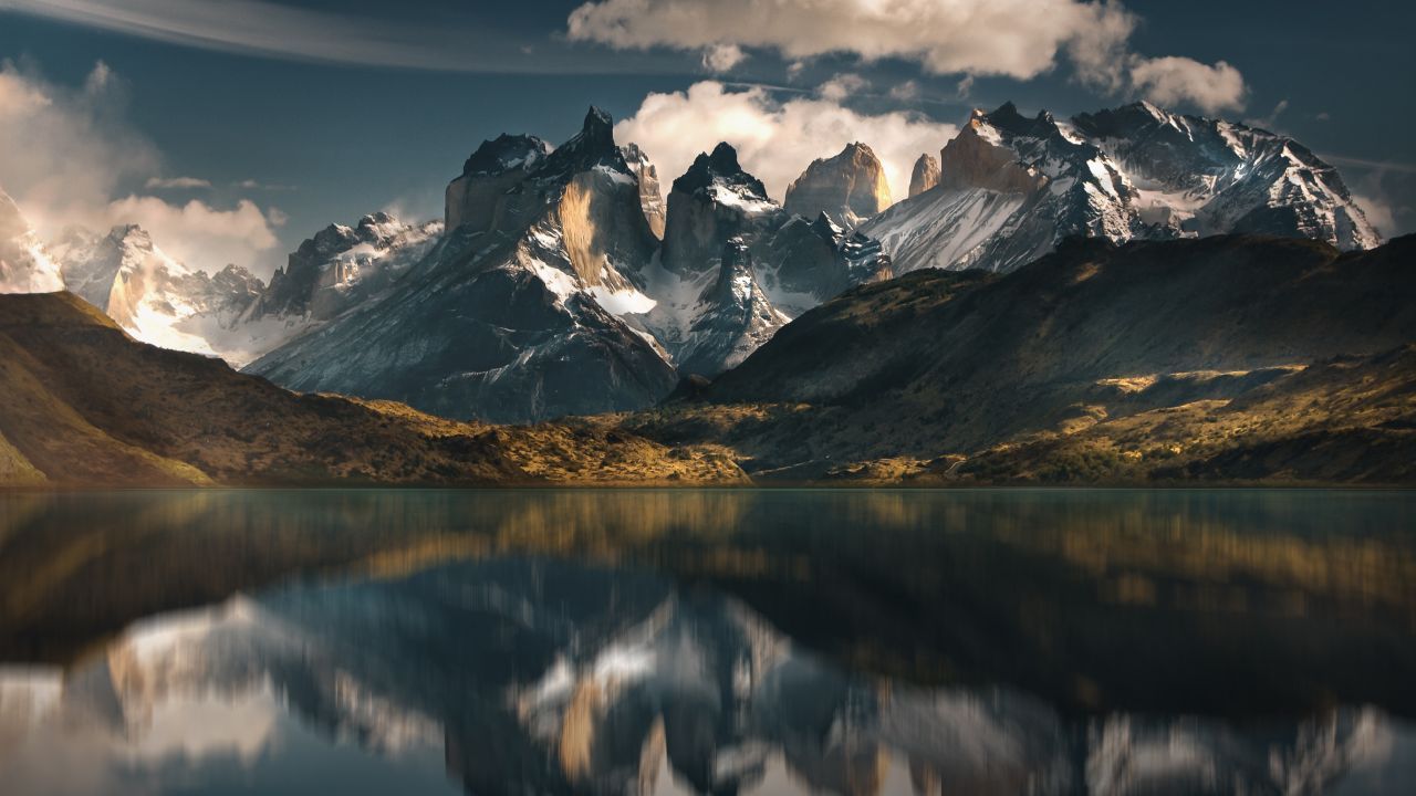 Wallpaper Mountains, Lake, Reflections, Landscape, Scenery, Nature