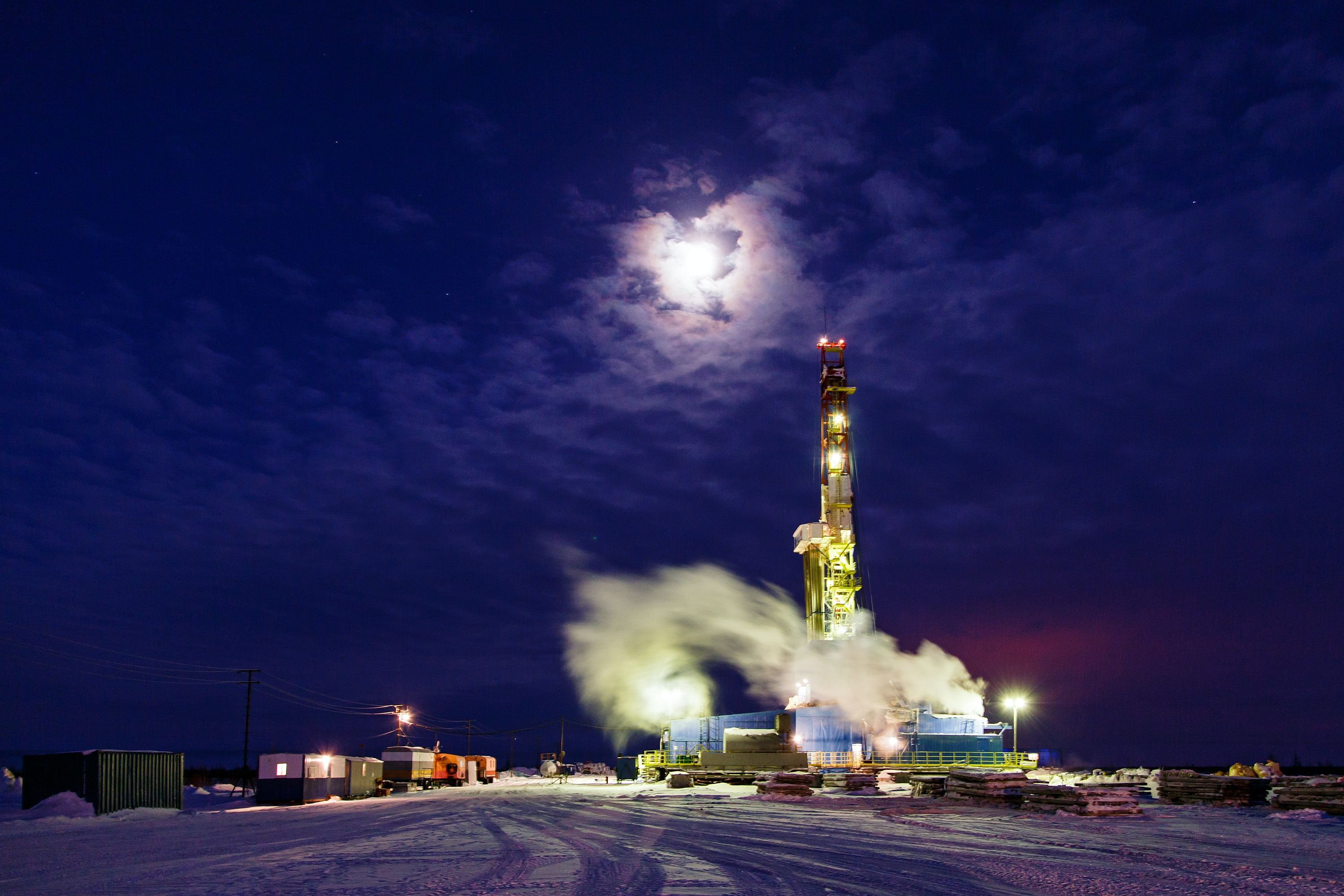 Oil Refinery Picture. Download Free Image