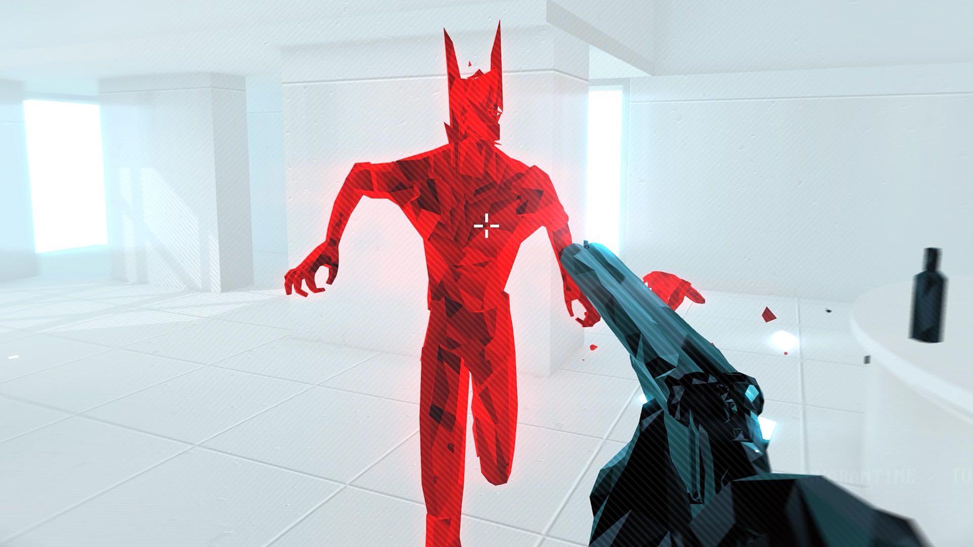 You can't pet the dog in Superhot Mind Control Delete. Rock Paper