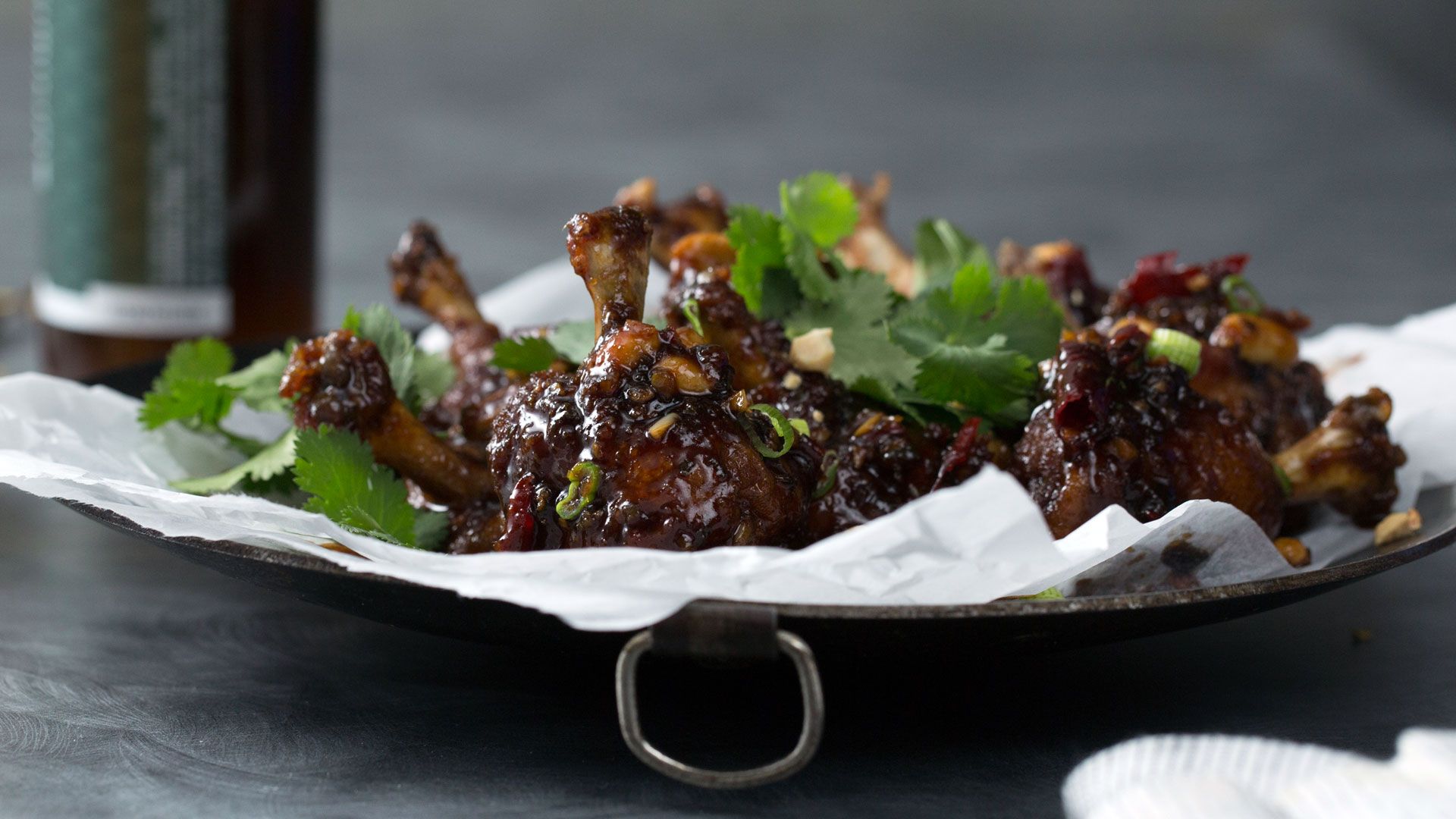 Kung Pao Chicken Lollipops