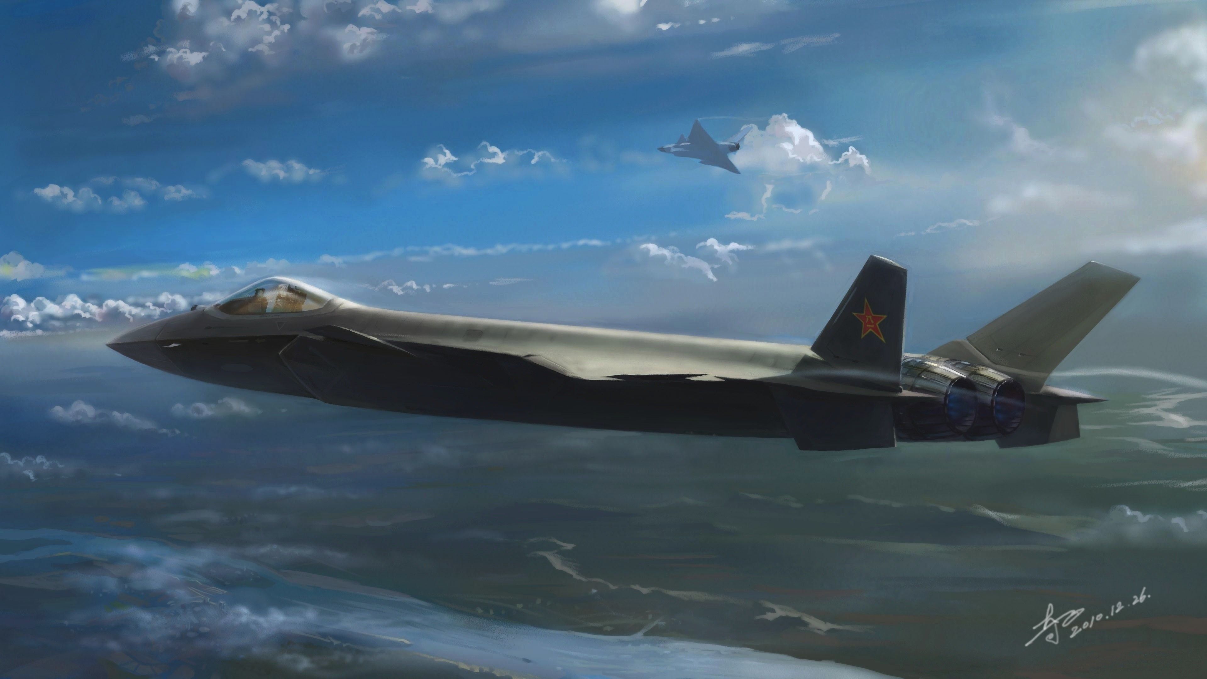 Chengdu J 20: Striking 4K Ultra HD Military Wallpaper