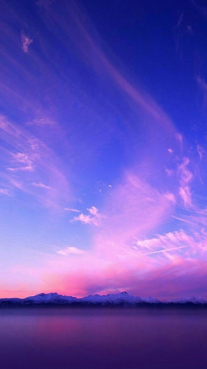 iPhone Wallpaper. Sky, Blue, Afterglow, Cloud, Horizon, Purple