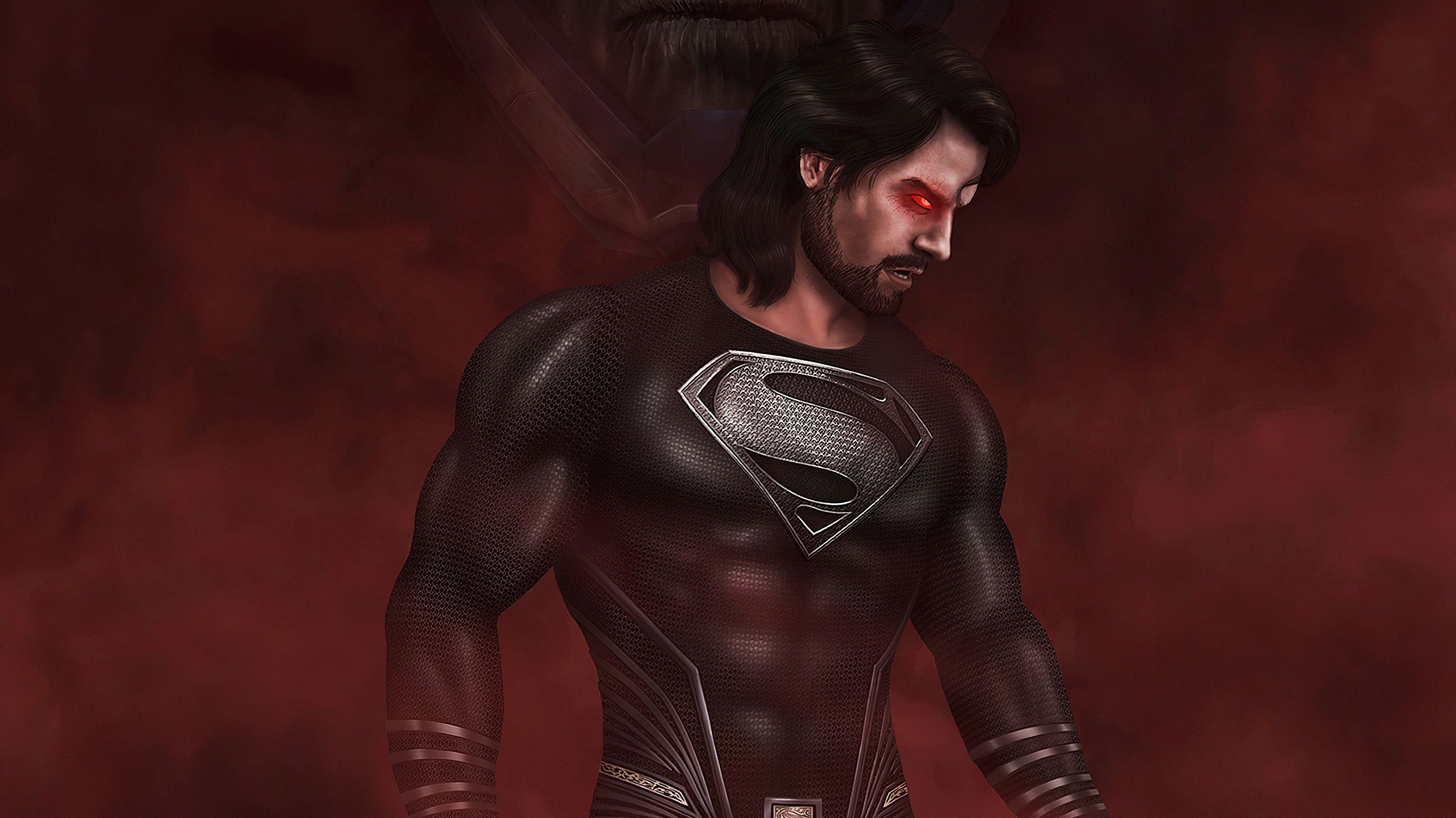 Superman Black Suit, HD Superheroes, 4k Wallpaper, Image