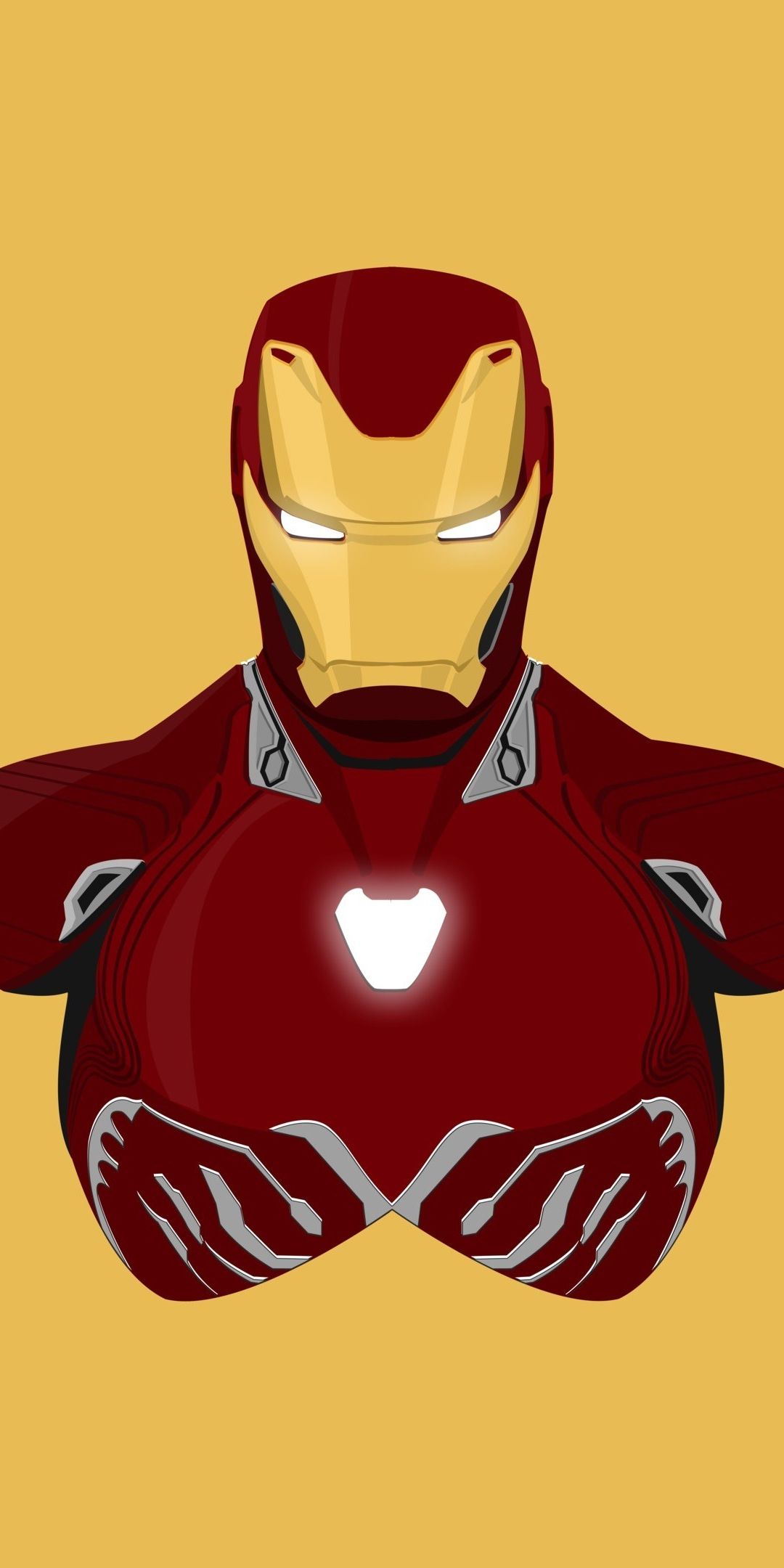 Download 1080x2160 wallpaper Iron man, superhero, minimal, iron