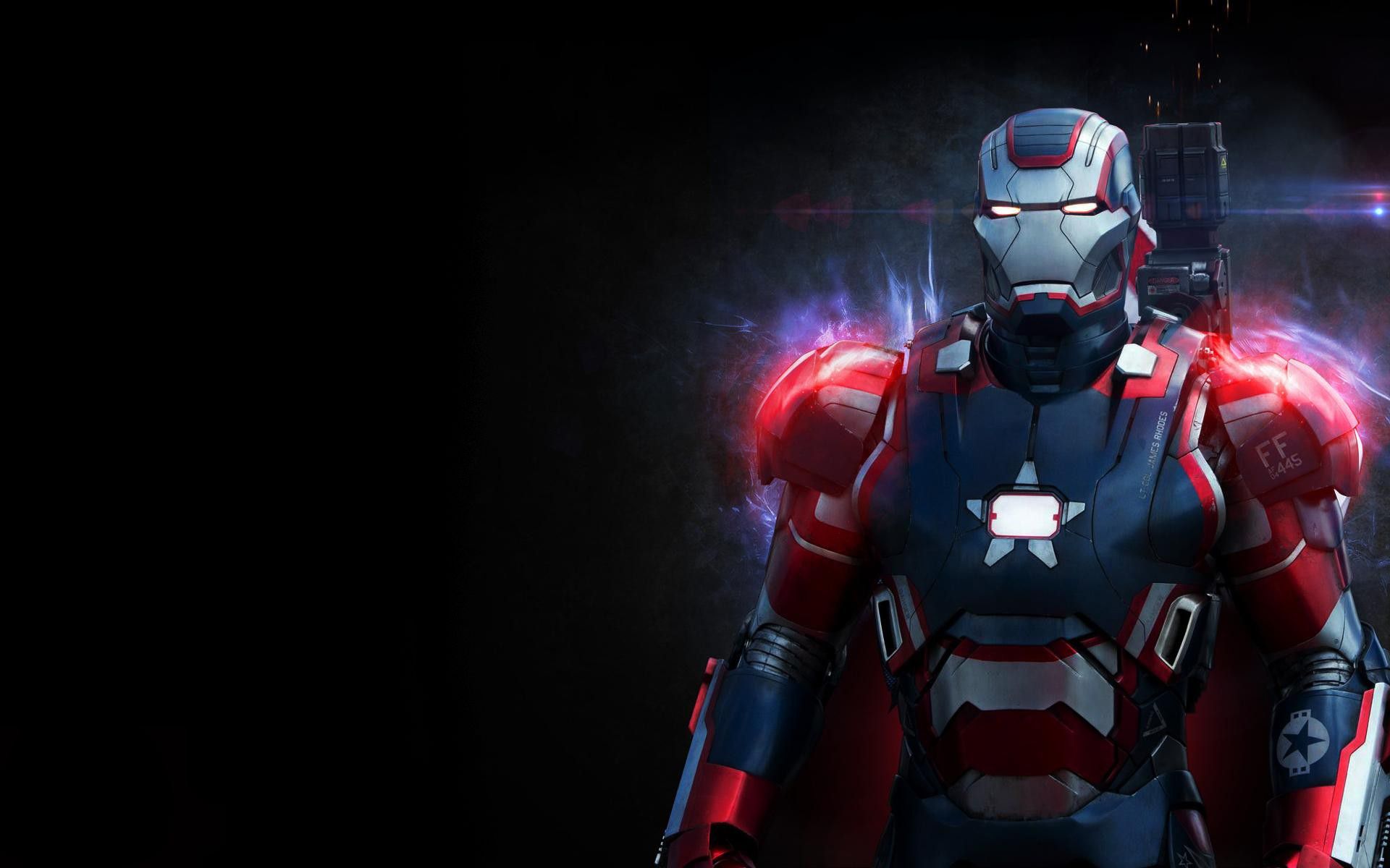 Iron Man War Machine Black suit superhero wallpaperx1200