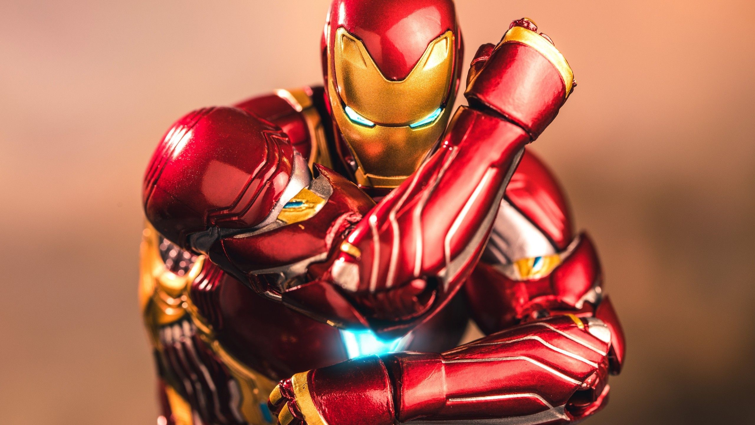 Download 2560x1440 Iron Man, Superhero, Nano Suit Wallpaper