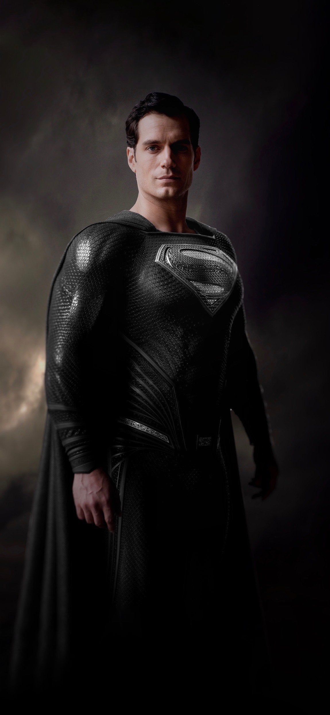 PHOTO: Superman Black Suit Phone Wallpaper, DC_Cinematic