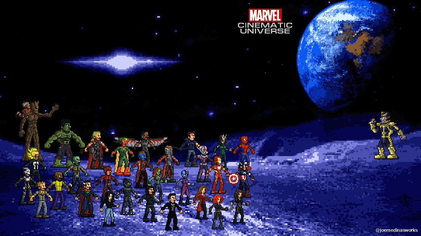 Marvel Cinematic Universe [Pixel Art] Wallpaper: marvelstudios