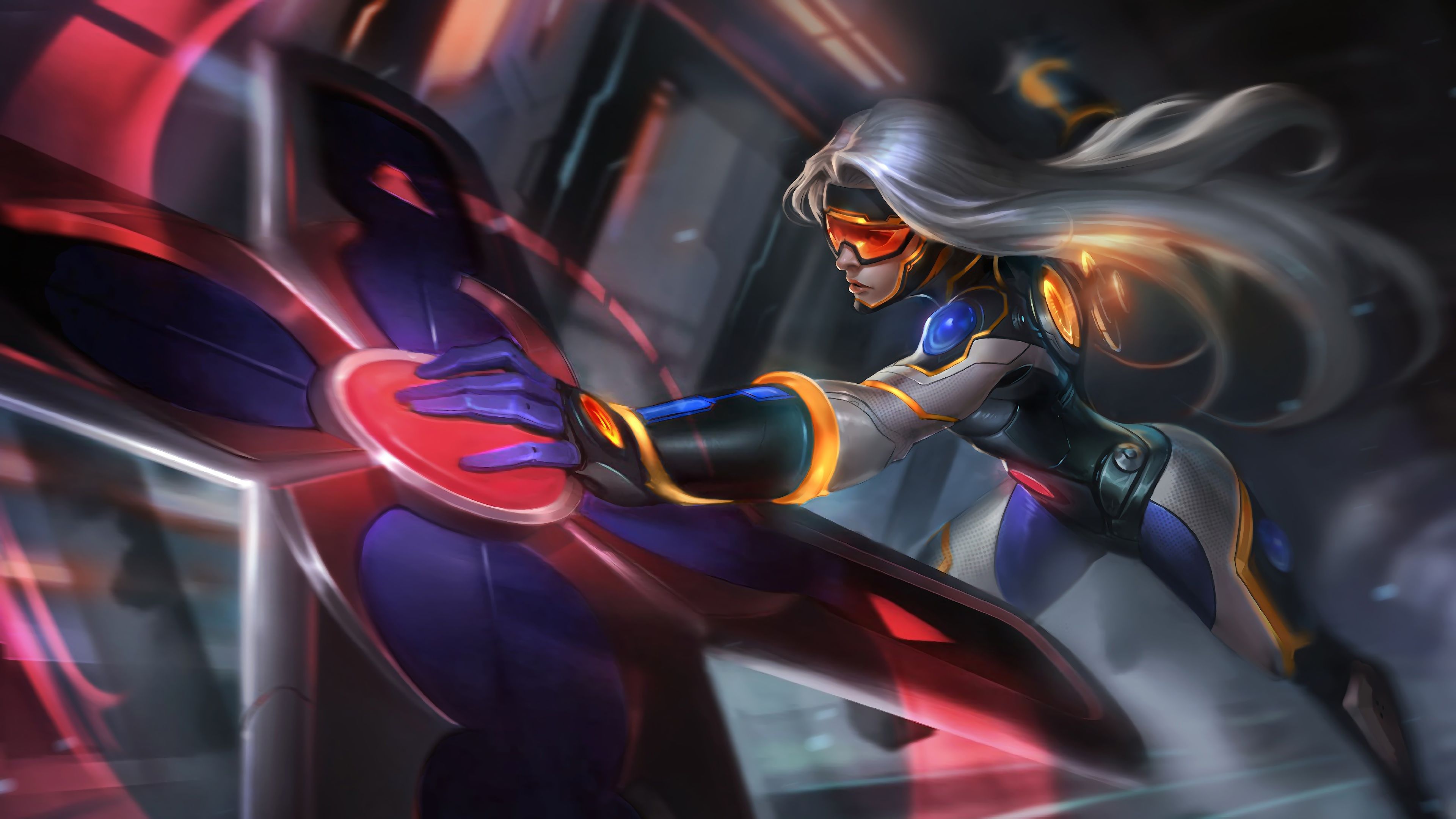Wallpaper 4k Neo Pax Sivir LoL Splash Art League of Legends league