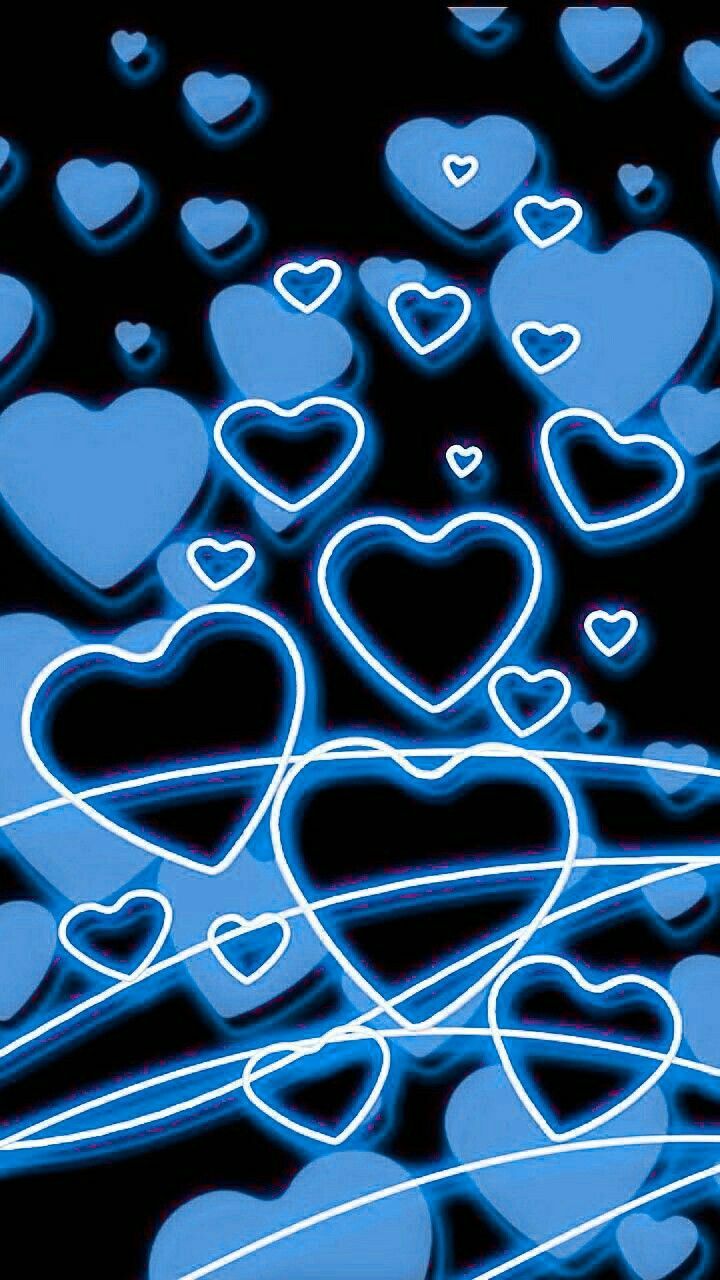 Wallpaper. Heart wallpaper, Blue