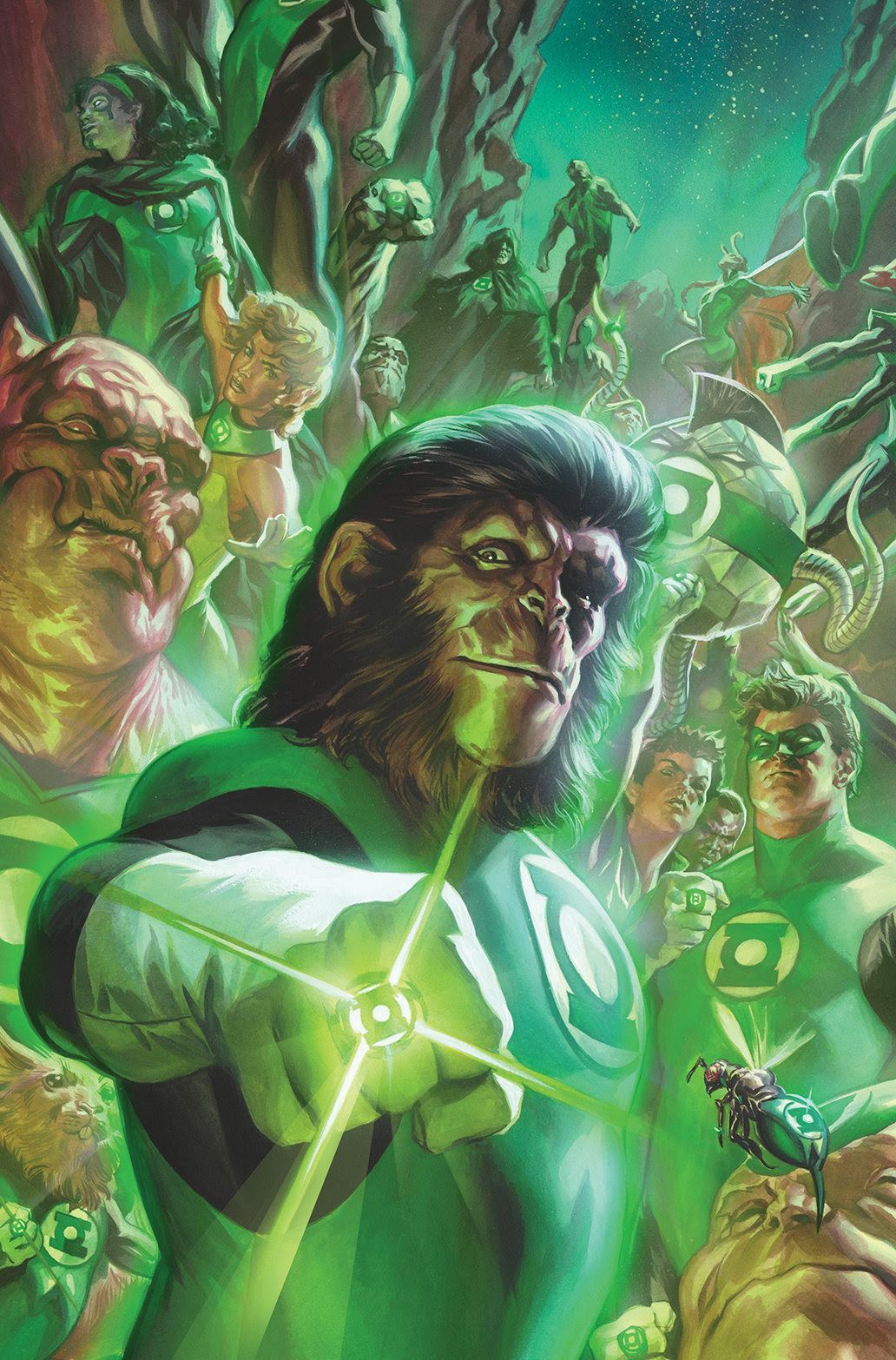 Planet Of The Apes / Green Lantern & DC Comics Rebirth Spoilers: 11 Power Rings In DC Comics Via Boom Cross Over Collaboration On New Power Ring!