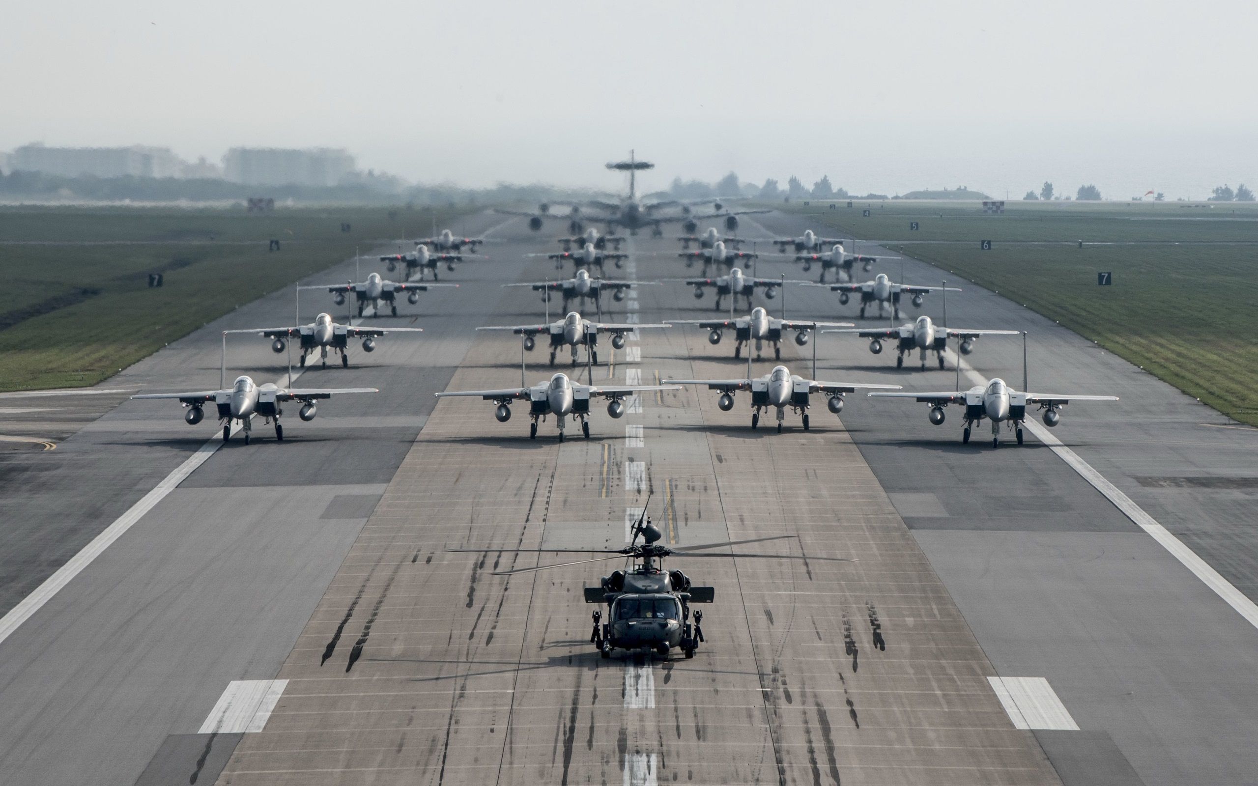Wallpaper US Air Force, Kadena Air Base, aircrafts 2560x1600 HD