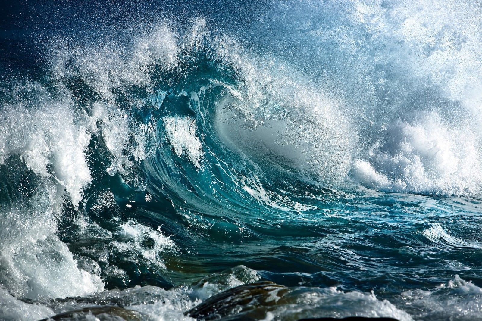 $11.95 AUD Waves Crashing Ocean Sea Surf Beach Wall Art