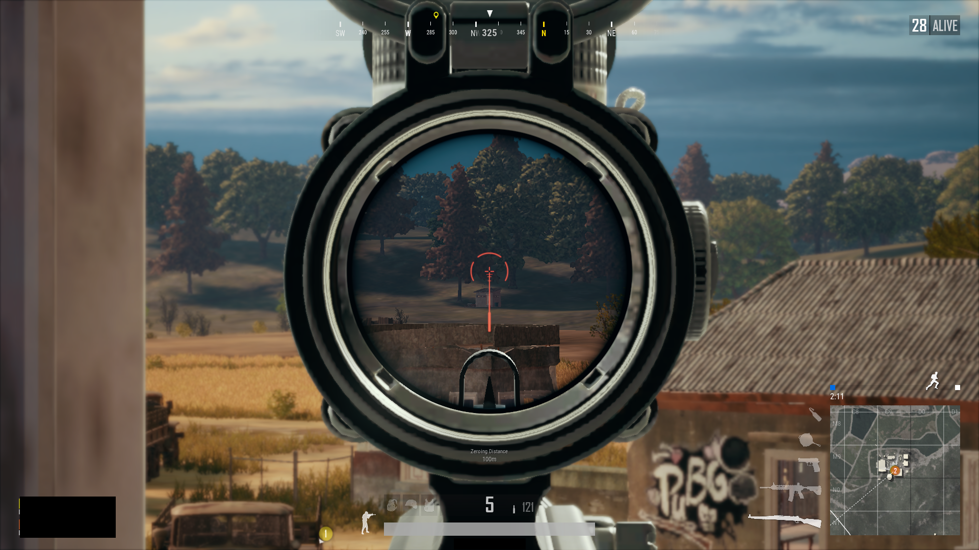 Why is 3x scope so dark? It makes hard to see people in dark areas