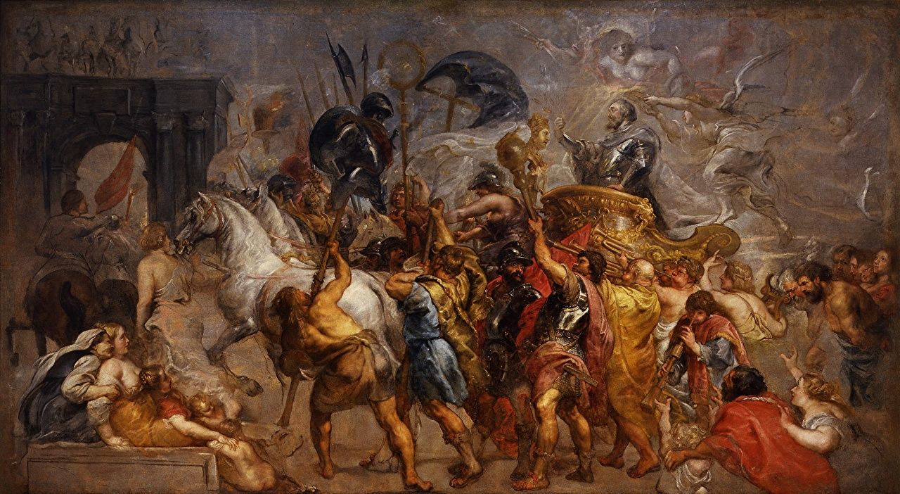 Desktop Wallpaper Pieter Paul Rubens Triumphal entry of Henri IV in