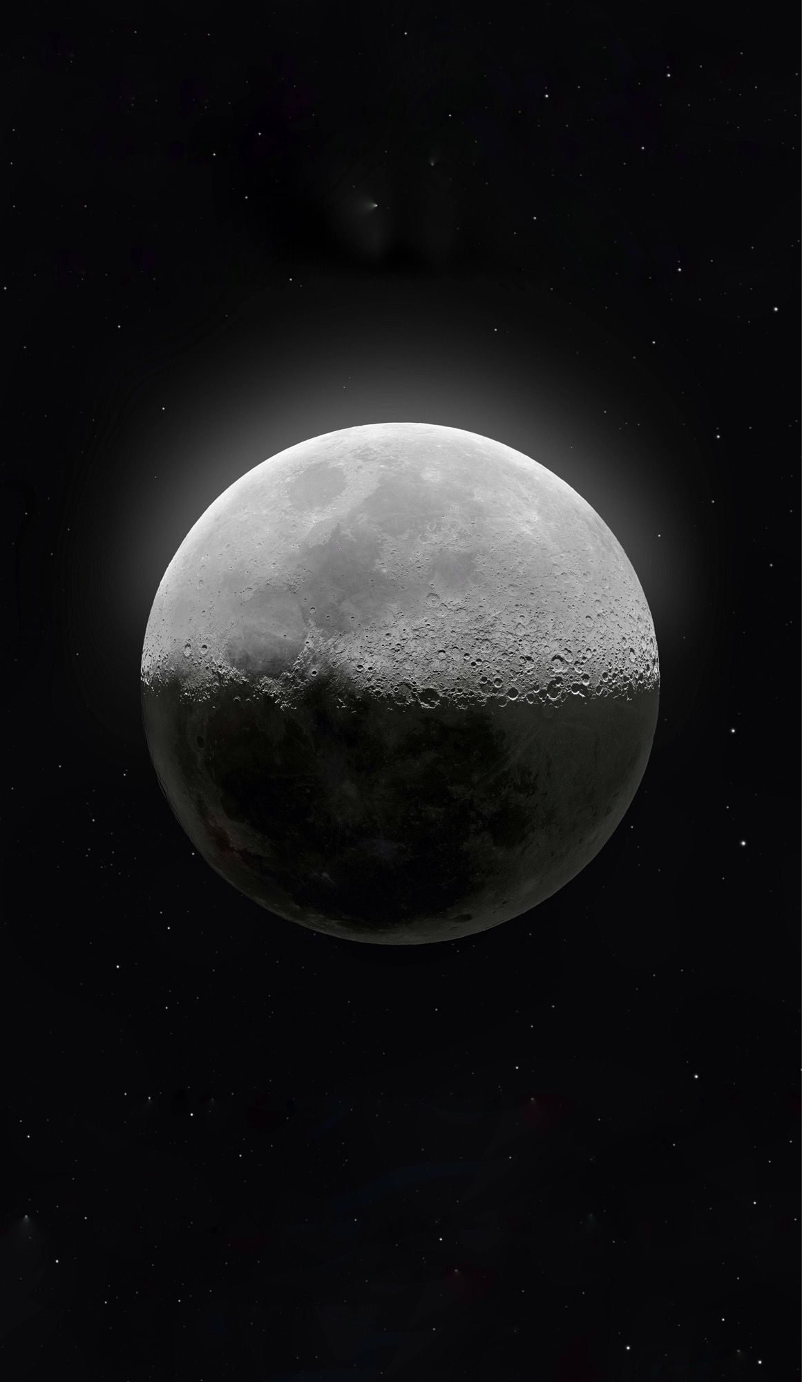 HD Moon wallpaper on iPhone 11 Pro Max