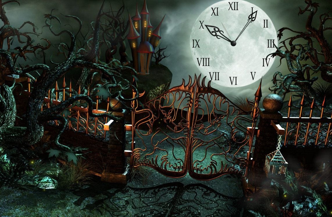 Free download Fantasy Castle Clock ScreenSaver screenshot