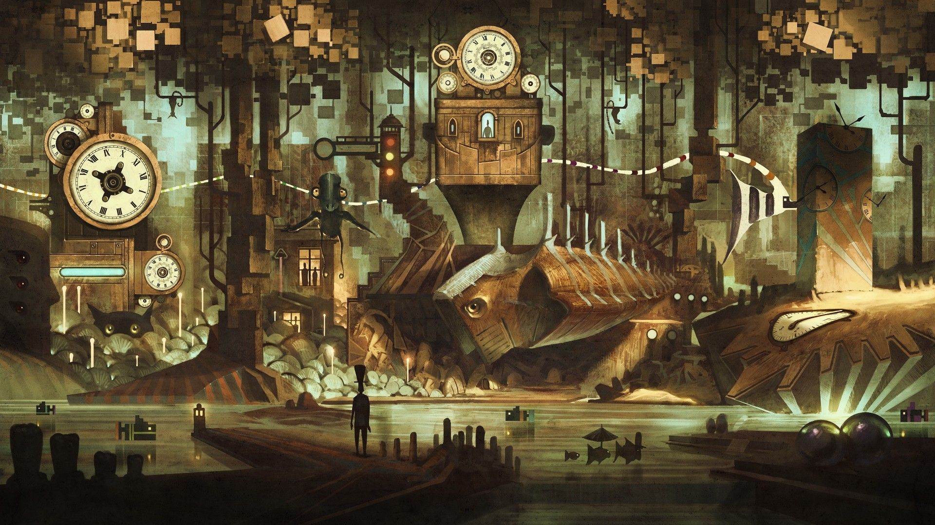 Fantasy Clock Desktop Wallpapers - Wallpaper Cave