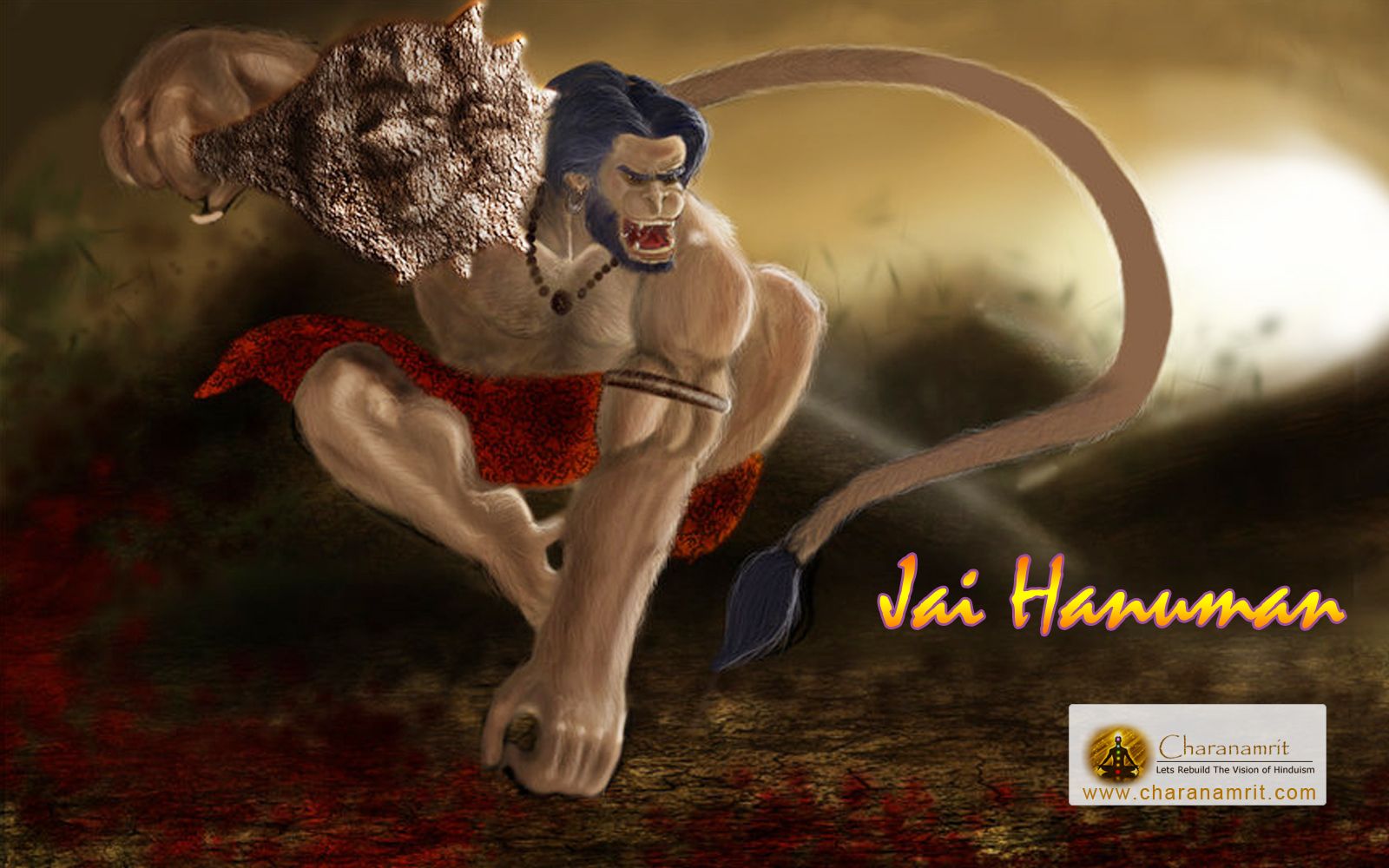 Angry Hanuman Wallpaper