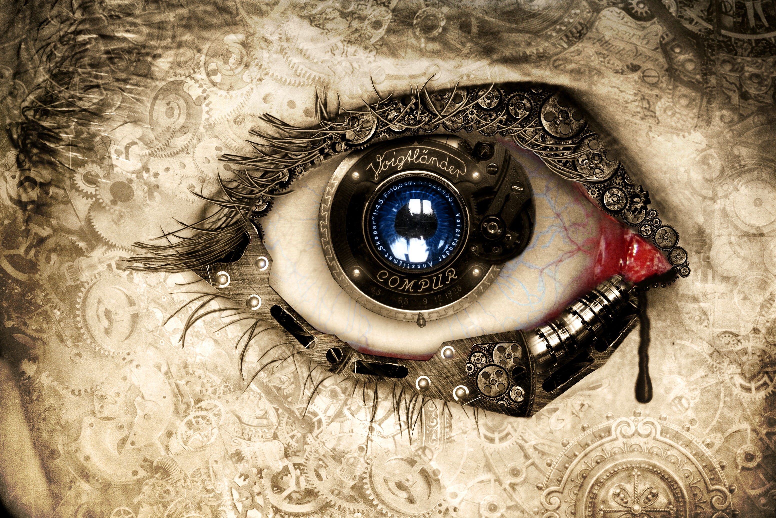 Clock Eye, HD Creative, 4k Wallpaper, Image, Background, Photo