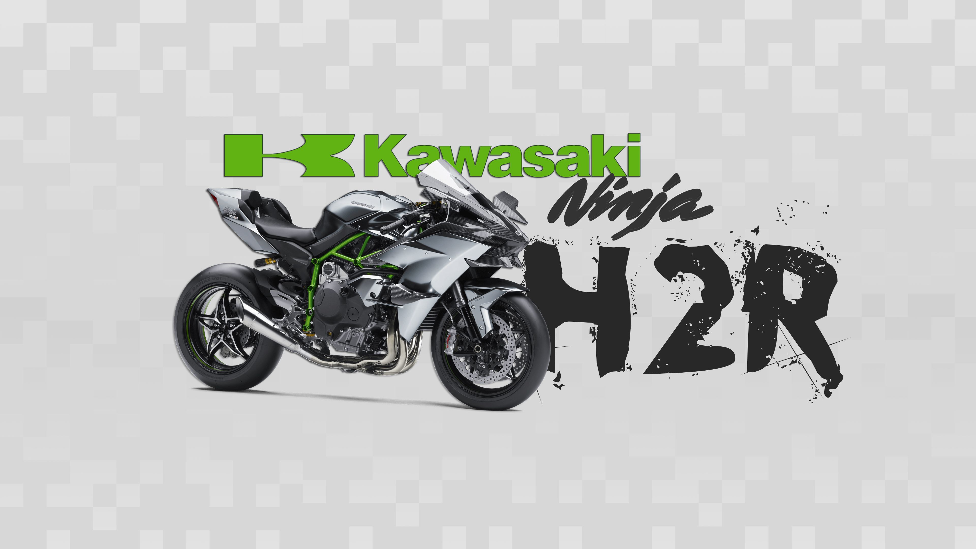 Kawasaki Ninja H2R Motorcycle Chromebook Wallpaper