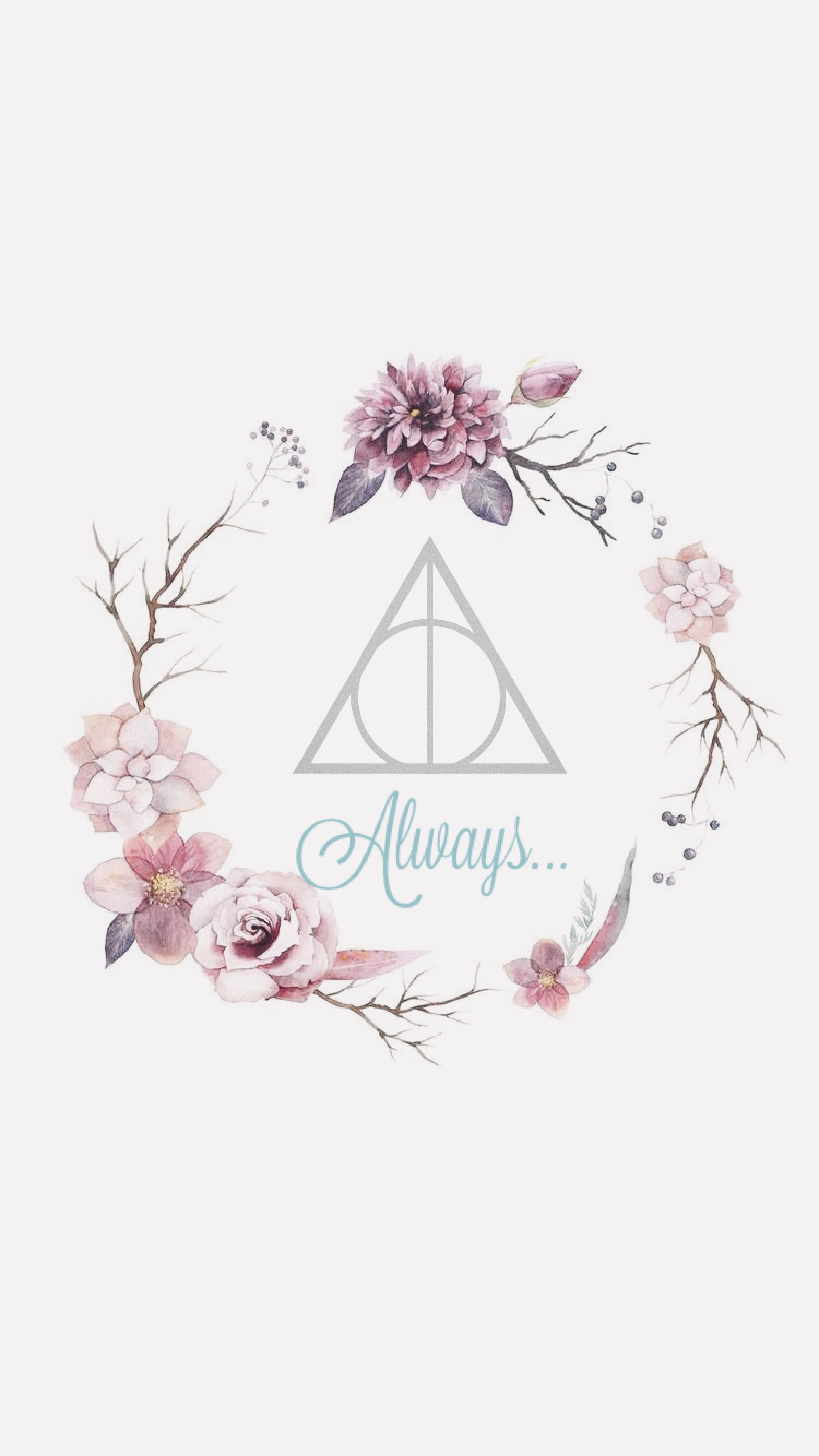 Wallpaper Harry Potter Always Pink girly cute flowers dealthy hallows. Harry potter background, Harry potter wallpaper phone, Harry potter phone