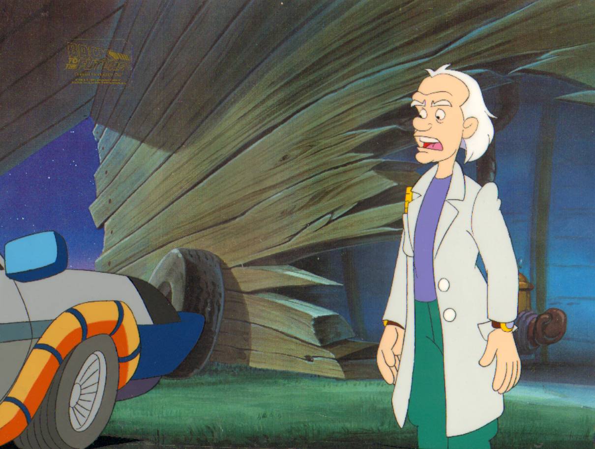 Back to the Future Animated Series Production Cel