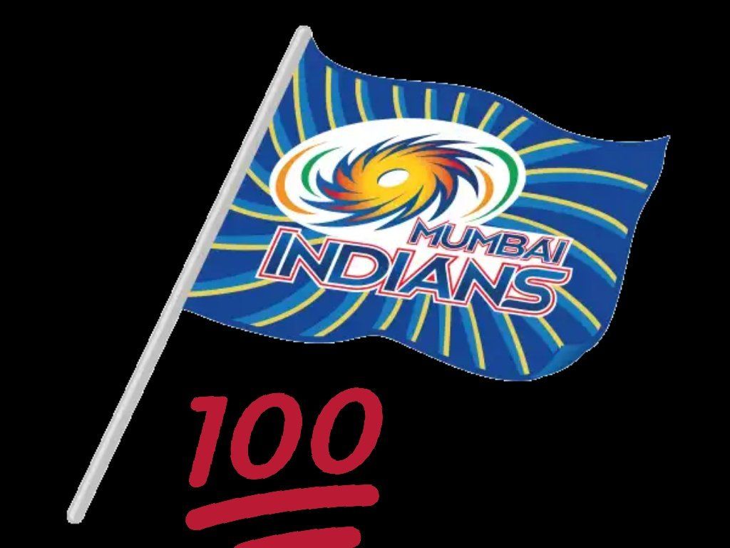 Download Mumbai Indians Logo With Swirling Design Wallpaper | Wallpapers.com