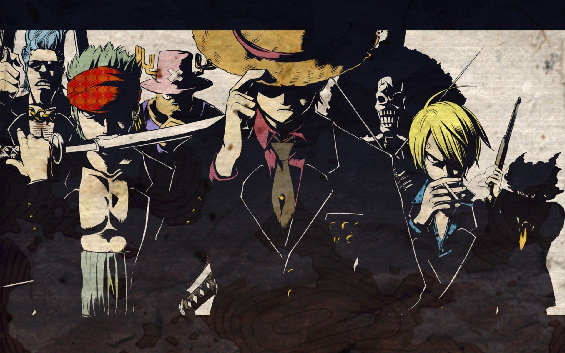 One Piece, Strawhat pirates, Monkey D. Luffy, Roronoa Zoro, Tony Tony Chopper, Sanji, Brook HD Wallpaper / Desktop and Mobile Image & Photo