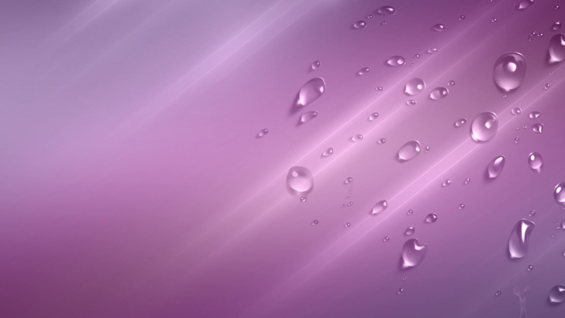 Download Wallpaper 1920x1080 drops, macro, purple background, surface Full HD 1080p HD Background